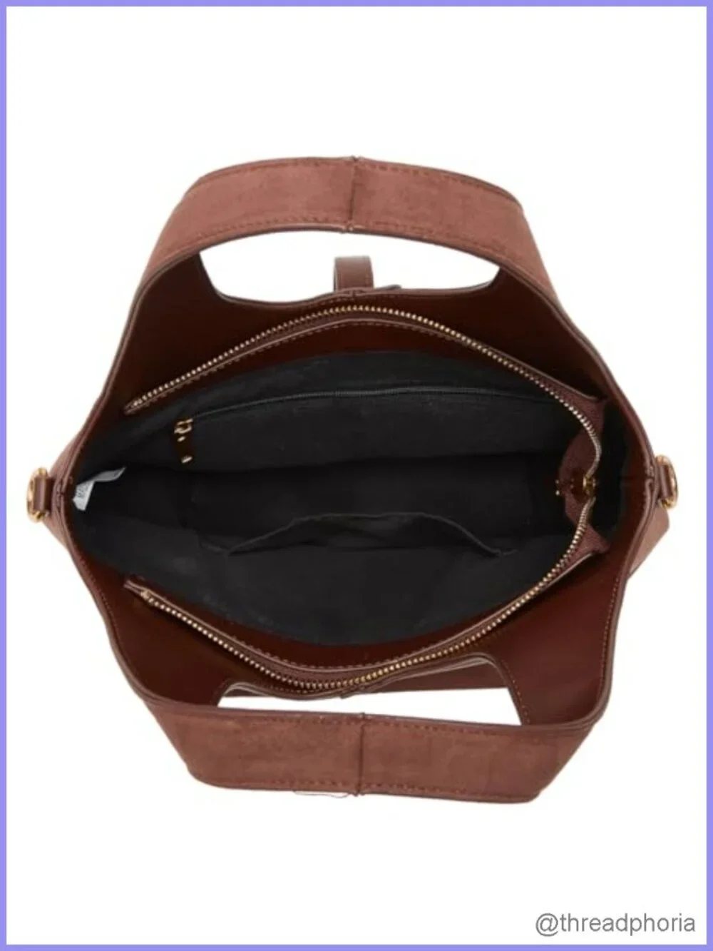 Vegan Leather Bucket Bag Shoulder Crossbody Purse Fashion Hobo Tote